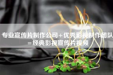 专业宣传片制作公司+优秀影视制作团队=经典影视宣传片视频